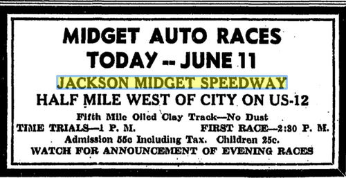 Jackson Midget Speedway - June 11 1939